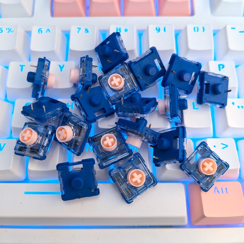 Gaming Keyboard Mini Mechanical - Kailh Islet Pink Mini Low Profile