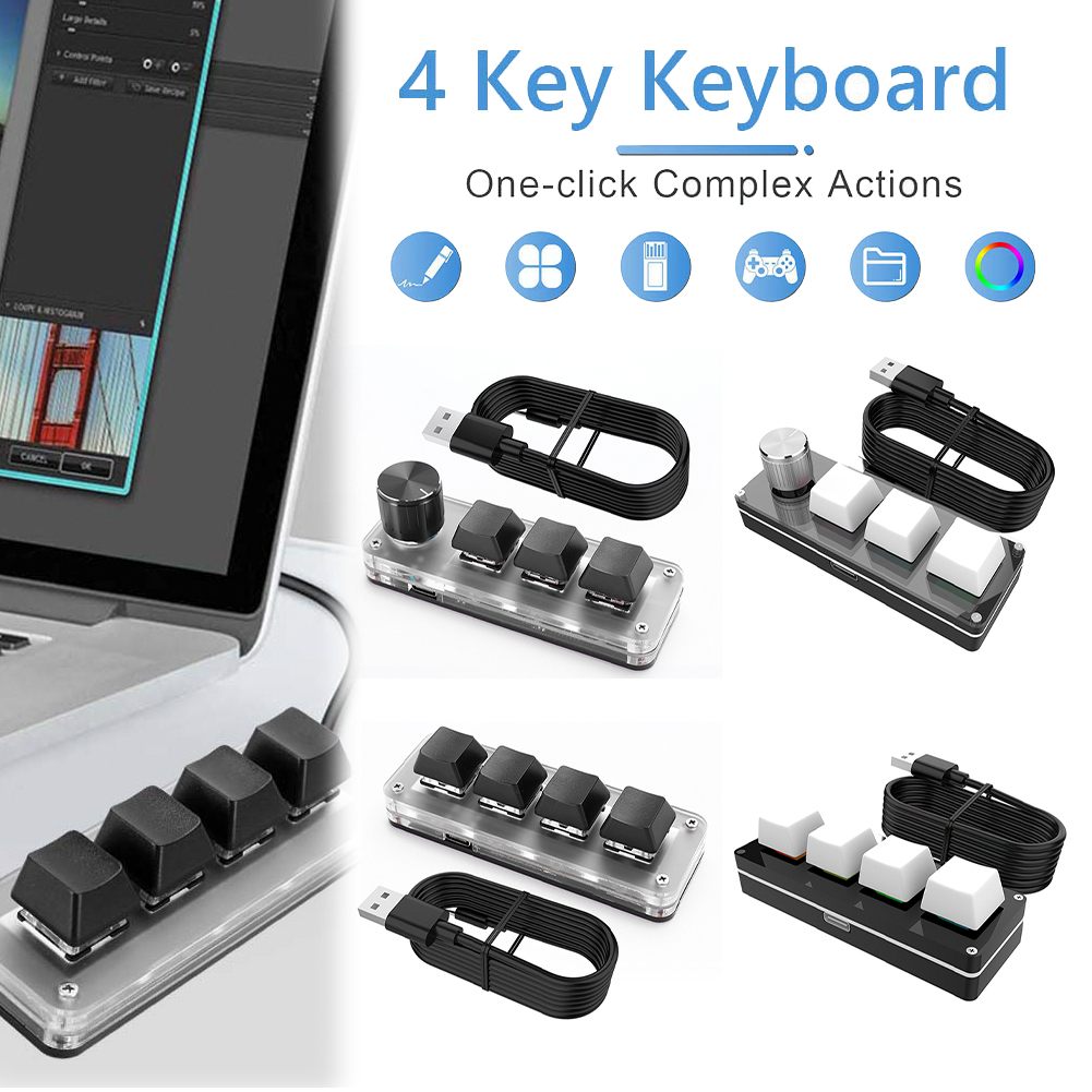 RGB Wired USB Mechanical Gamin - Gaming Keyboard 1 Hand บทวิจารณ์และราคา