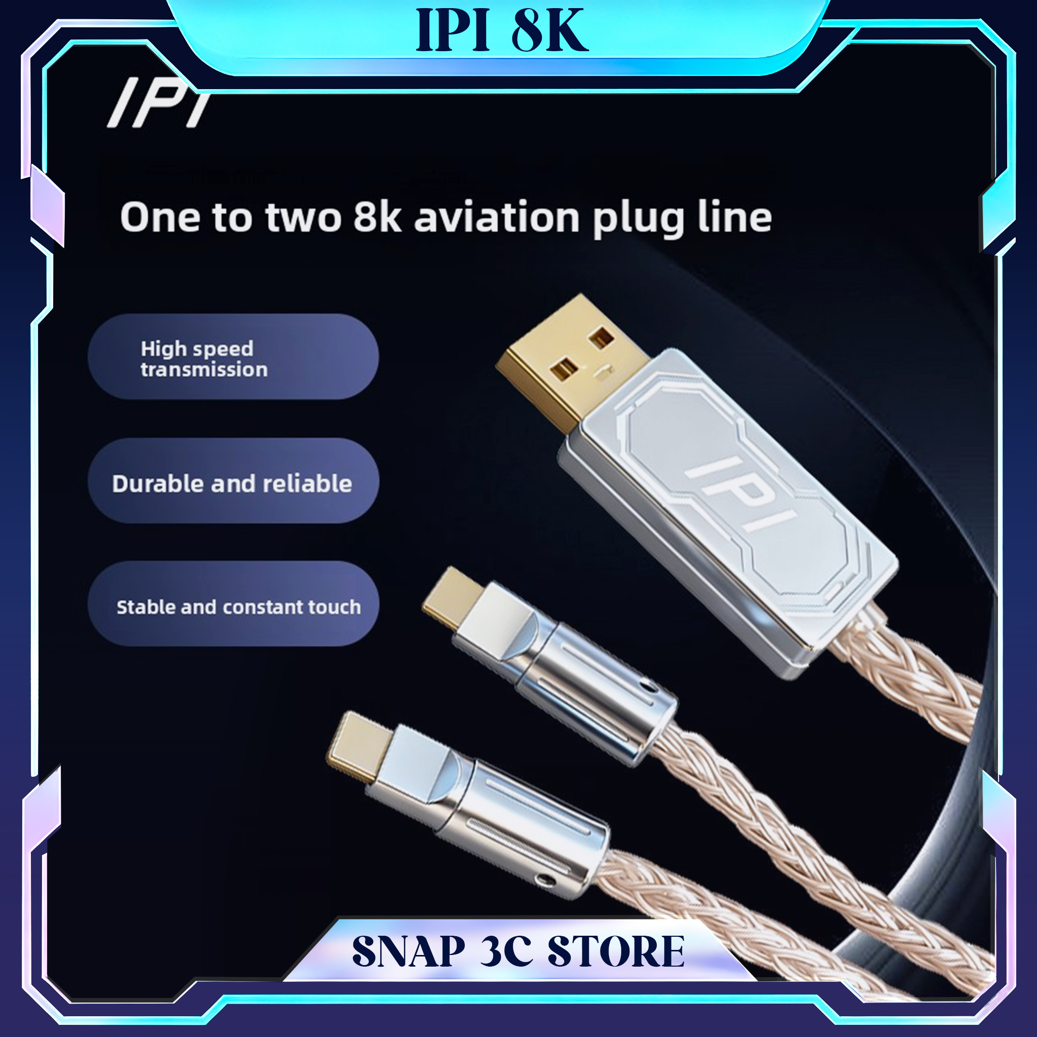 IPI Aviator Cable 1-to-2 Split - Gaming Keyboard Splitter บทวิจารณ์และราคา