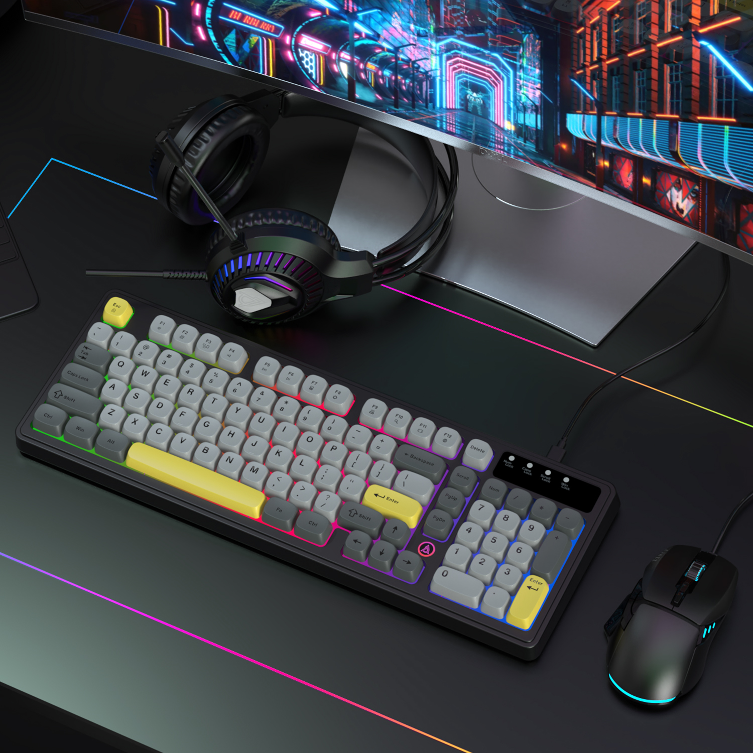 AJAZZ AT120 Bundle: Gaming Key - Gaming Keyboard Affordable บทวิจารณ์และราคา