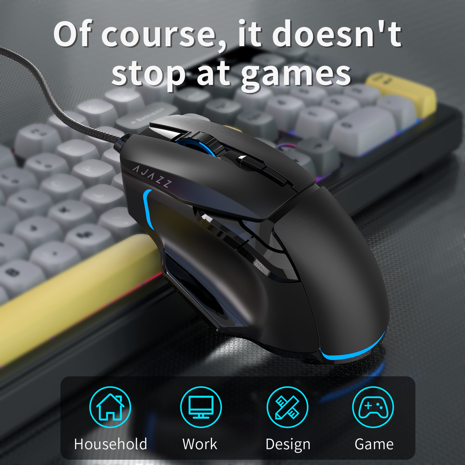 AJAZZ AT120 Bundle: Gaming Key - Gaming Keyboard Affordable บทวิจารณ์และราคา