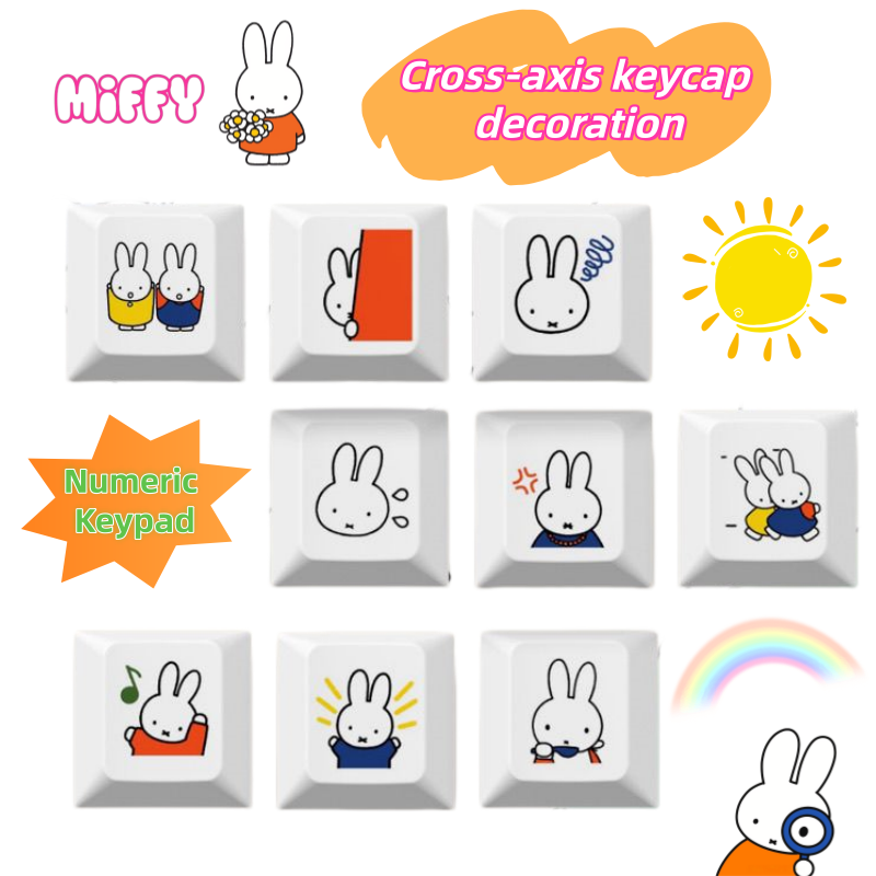 New Miffy rabbit cartoon cute  - Gaming Keyboard Mechanical บทวิจารณ์และราคา