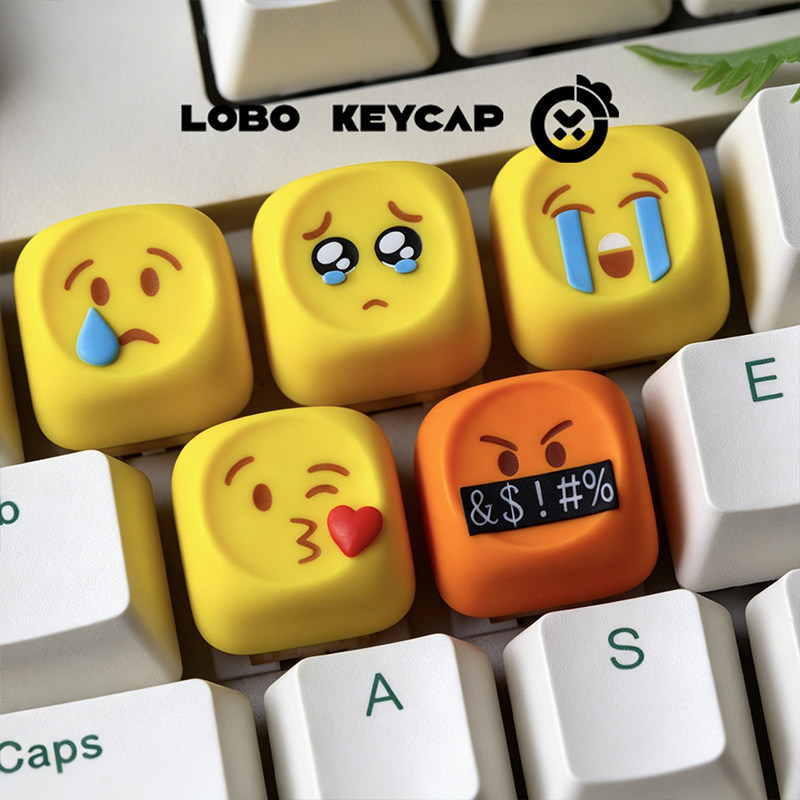 Hot Emoji Keycaps Kawaii Perso - Gaming Keyboard Emoji บทวิจารณ์และราคา