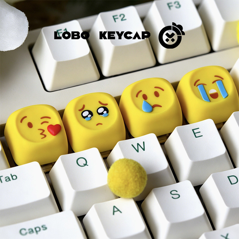 Hot Emoji Keycaps Kawaii Perso - Gaming Keyboard Emoji บทวิจารณ์และราคา