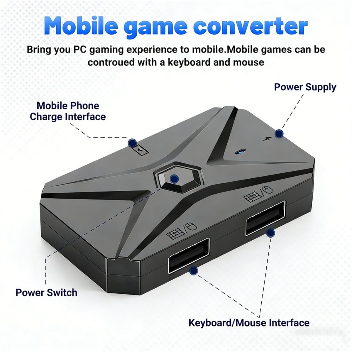 ABGN Mobile Games Converter Ki - Gaming Keyboard And Mouse Converter For Mobile บทวิจารณ์และราคา