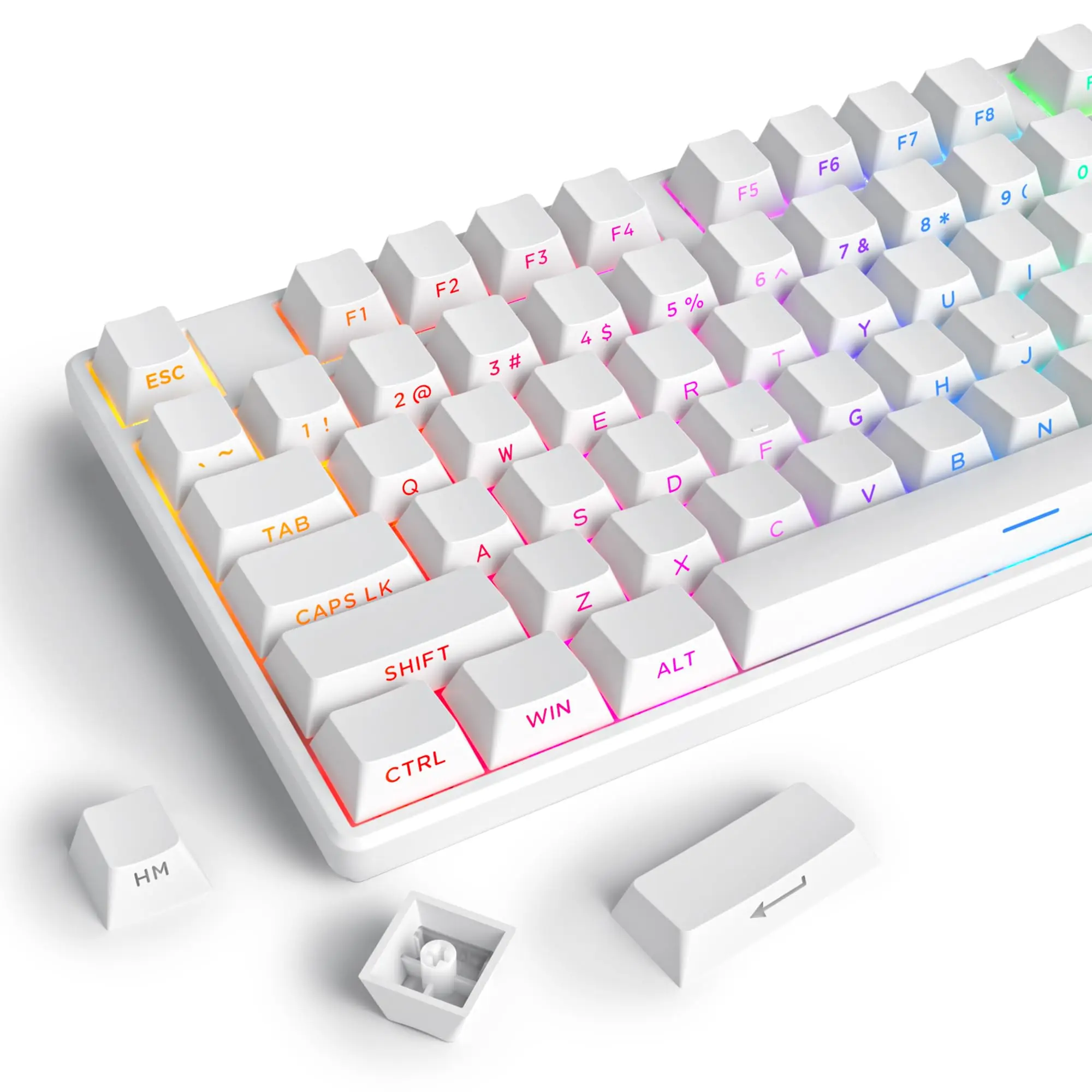134 Keys Double Shot PBT Keyca - Keyboard Gaming Black บทวิจารณ์และราคา