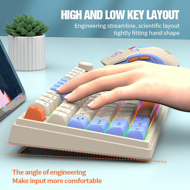 New Dual-Mode 80 Keys Wireless - Gaming Keyboard Mouse Combo บทวิจารณ์และราคา