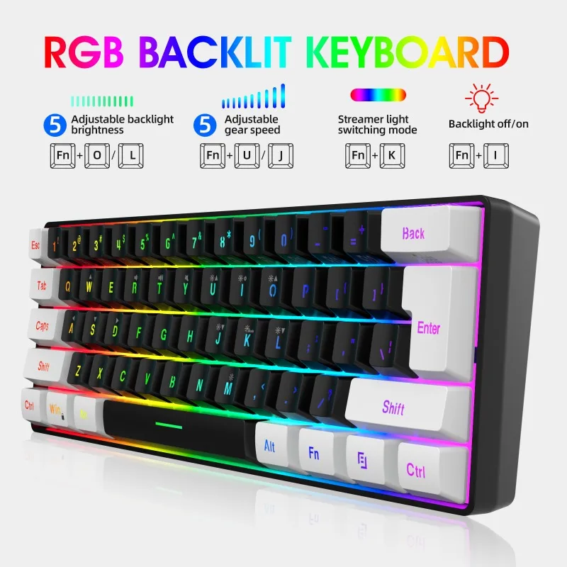 Keyboard and Mouse 60% Compute - Gaming Keyboard Mouse Combo บทวิจารณ์และราคา