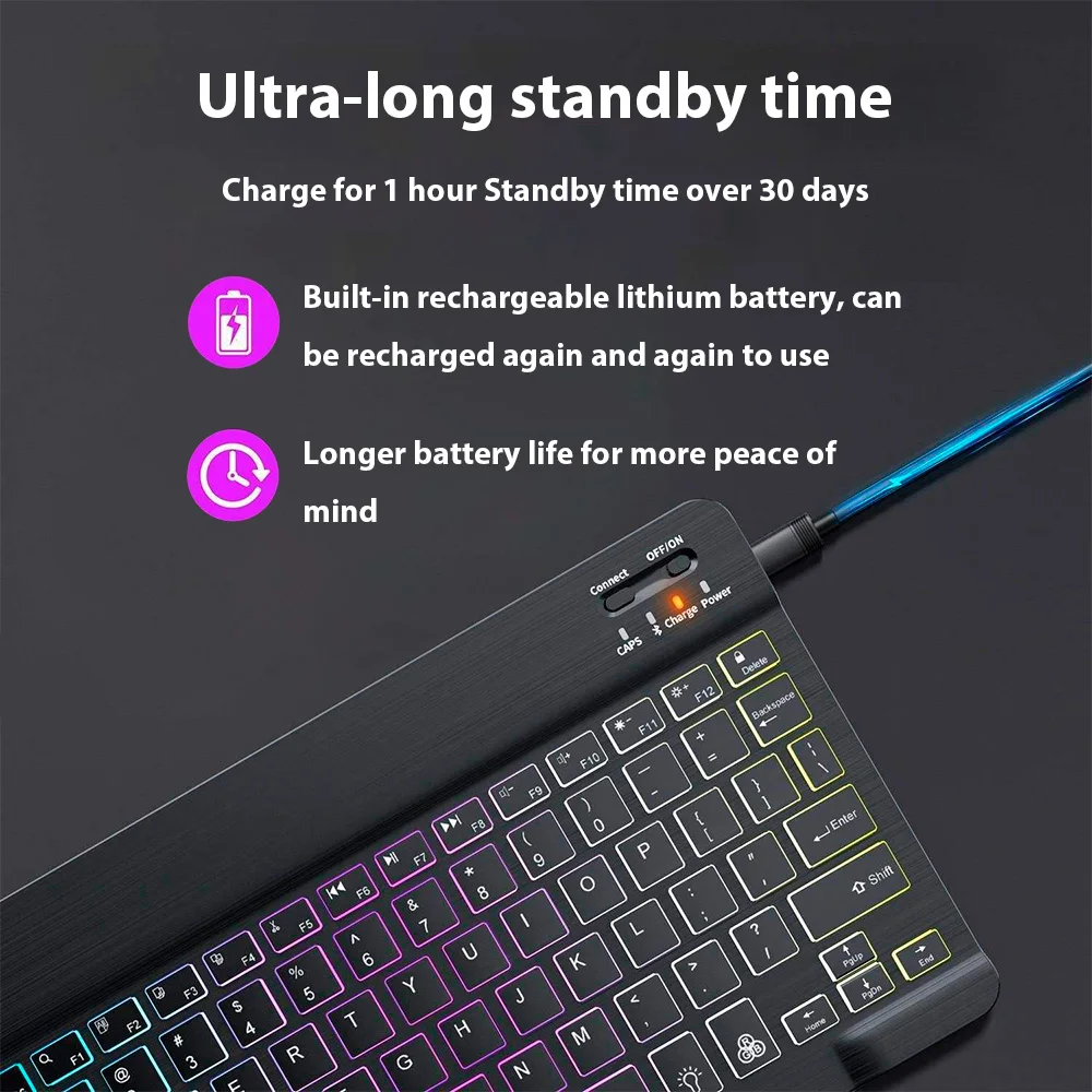 Bluetooth Keyboard for Tablet  - Gaming Keyboard Wireless บทวิจารณ์และราคา