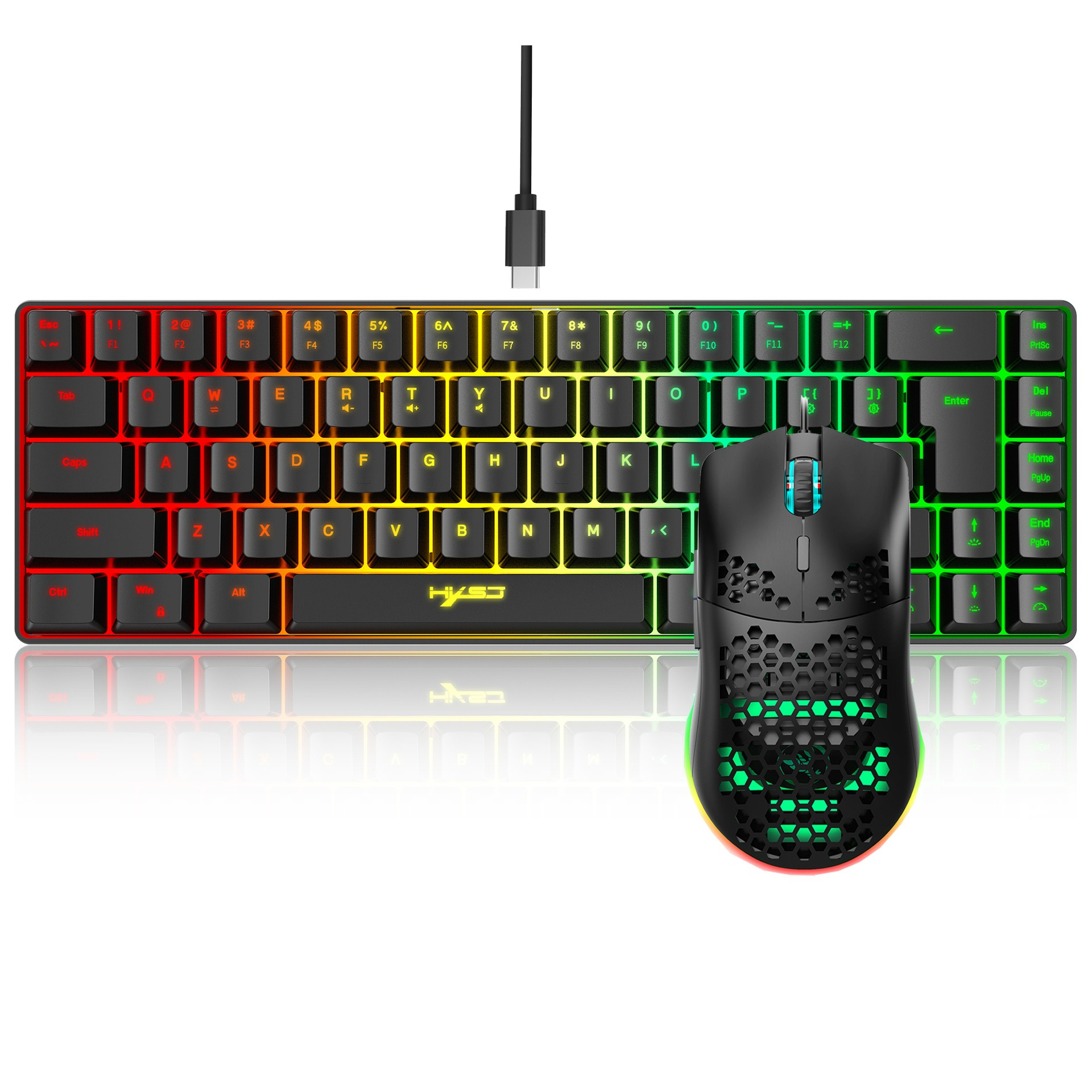 Keyboard and Mouse 68key Wired - Gaming Keyboard Bundle บทวิจารณ์และราคา