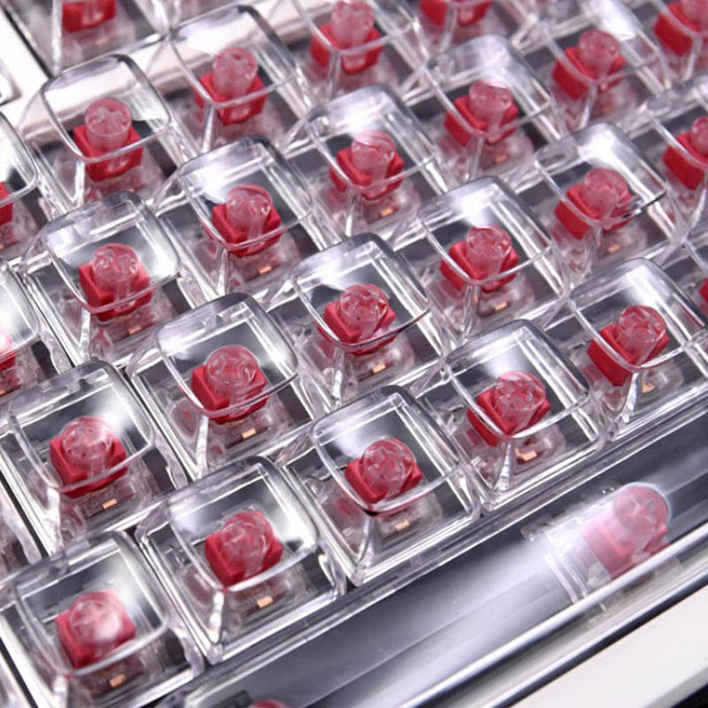 132 Keys Crystal Transparent K - Keyboard Gaming Black บทวิจารณ์และราคา