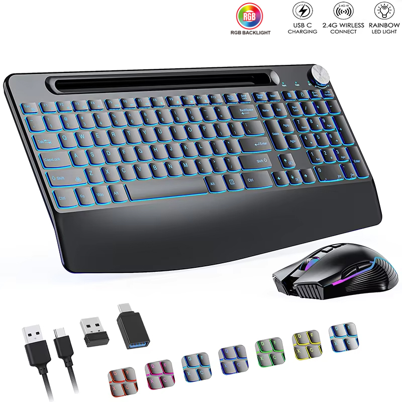 2.4G&Type-C Wireless Keyboard  - Gaming Keyboard Mouse Combo บทวิจารณ์และราคา