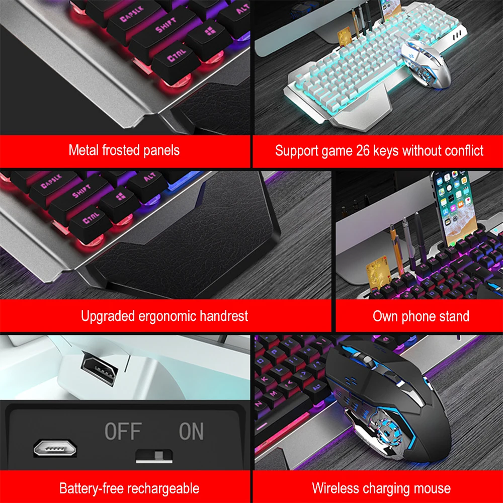 K680 Rechargeable 2.4G wireles - Gaming Keyboard Mouse Combo บทวิจารณ์และราคา