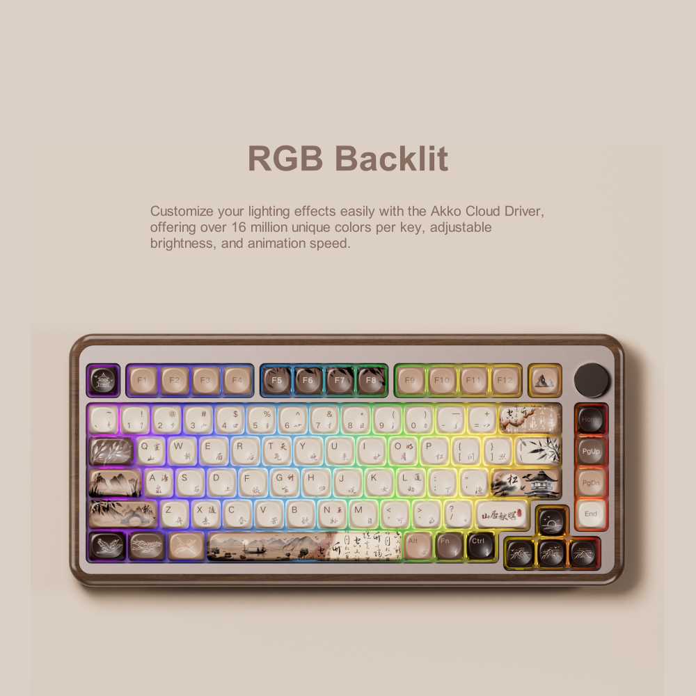 Akko MU02 75% Mountain Seclusi - Gaming Keyboard Bundle บทวิจารณ์และราคา