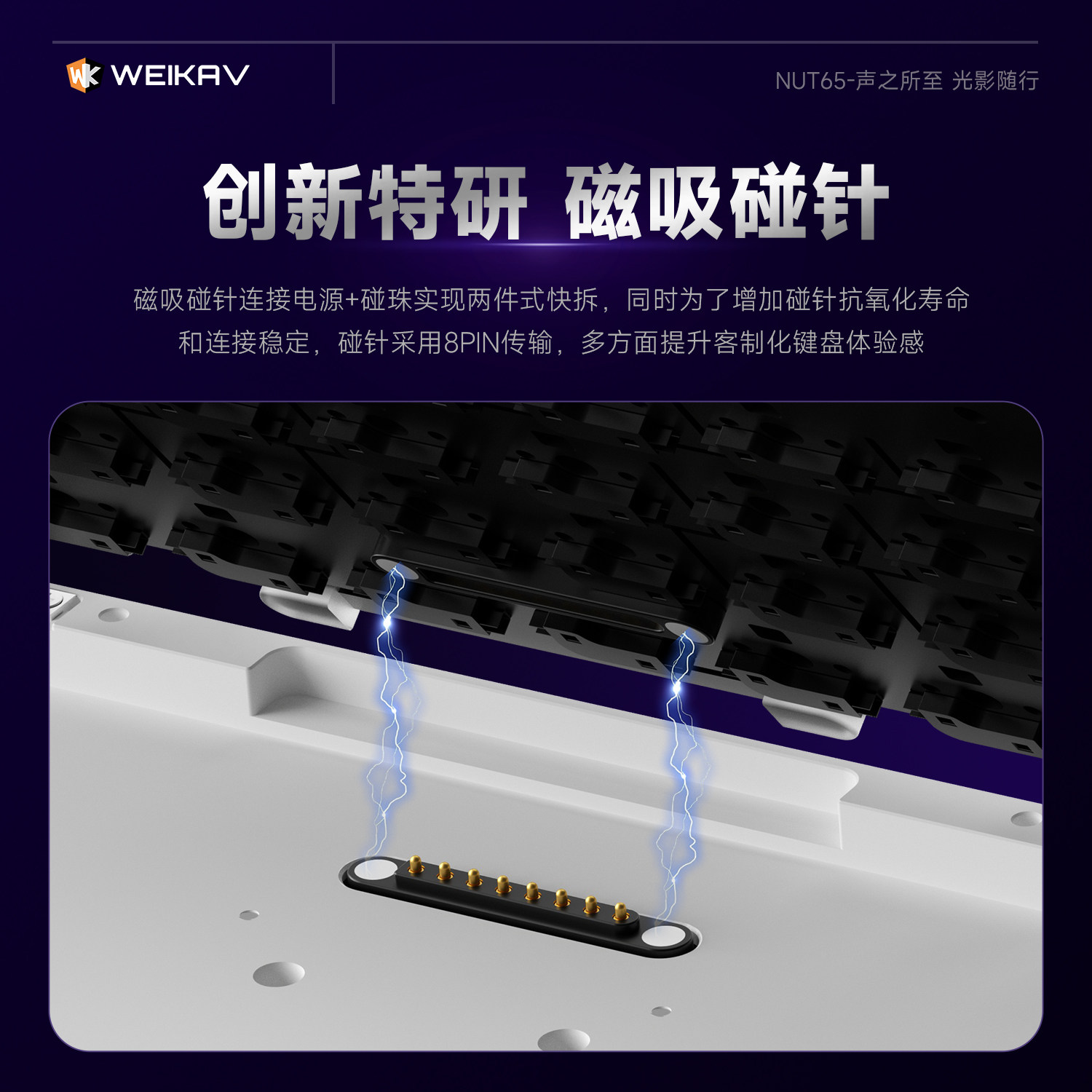 New Weikav Nut65 Aluminum Mech - Gaming Keyboard Mechanical บทวิจารณ์และราคา