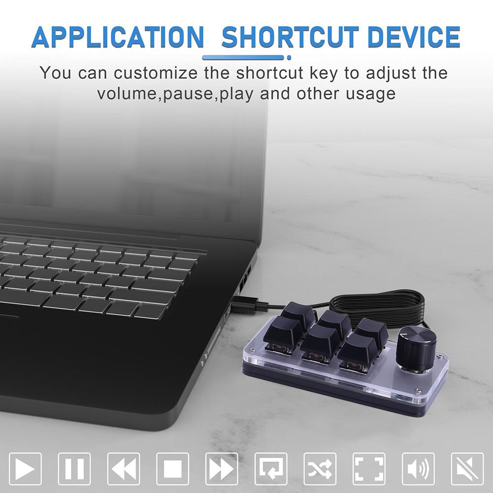 6 Key 1 Knob One Handed Mechan - Gaming Keyboard 1 Hand บทวิจารณ์และราคา