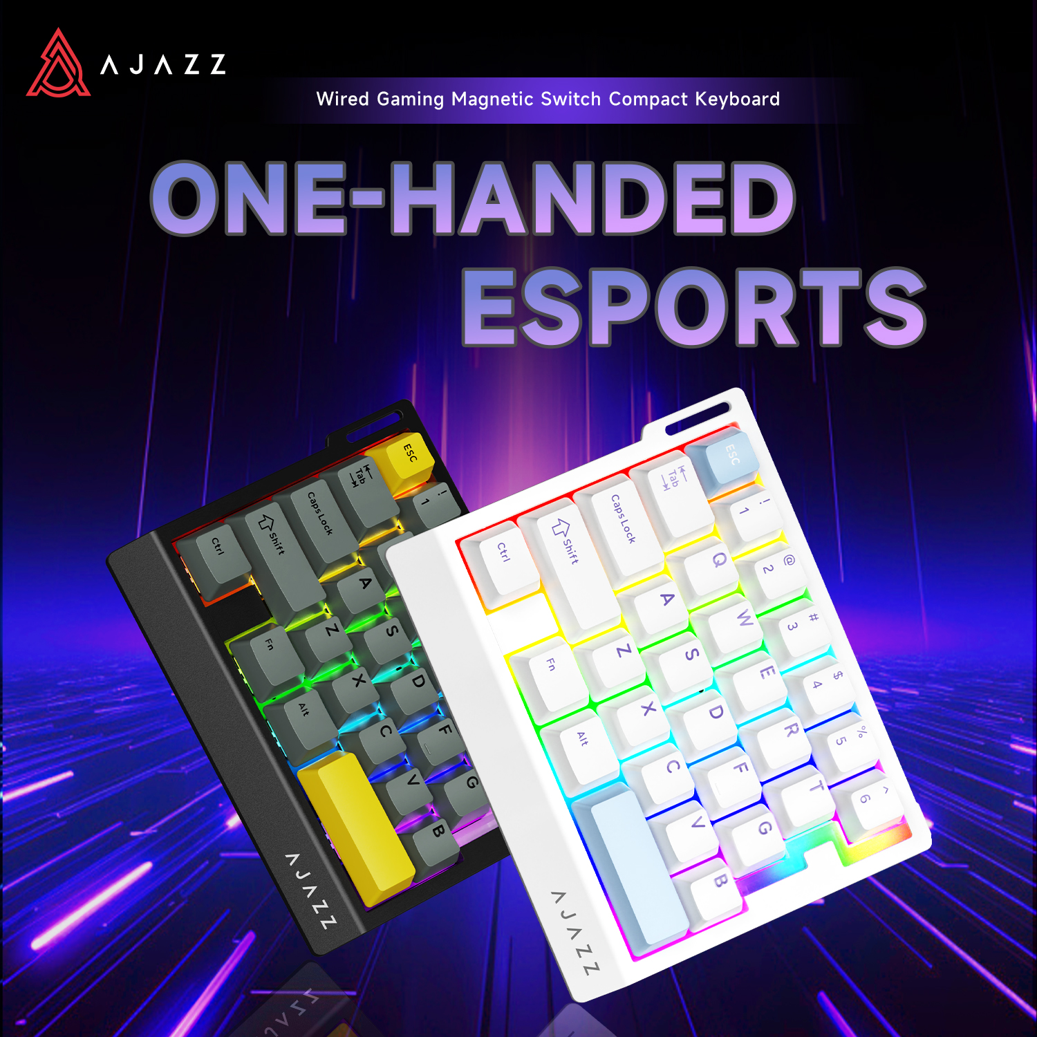 AJAZZ AK029 - Magnetic Brown S - Gaming Keyboard 1 Hand บทวิจารณ์และราคา