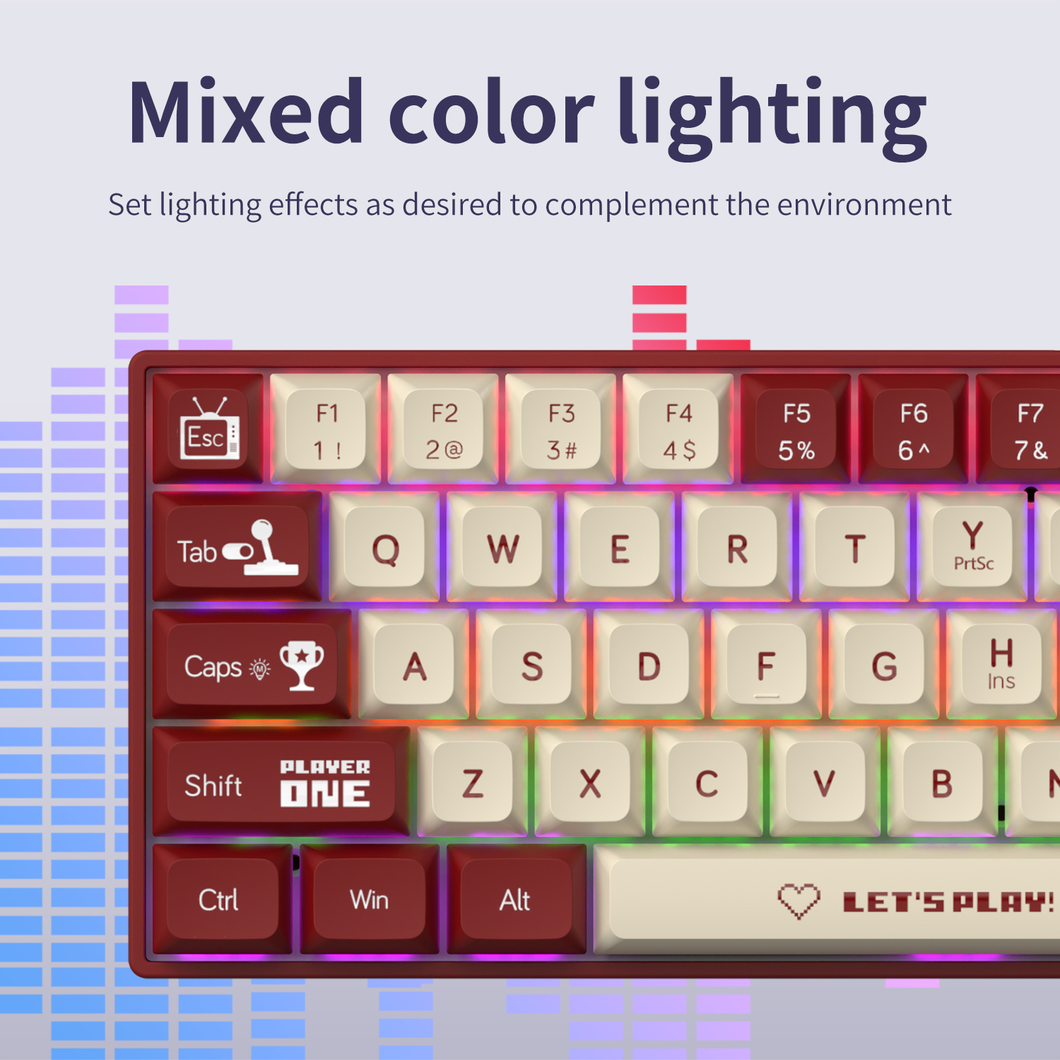 AJAZZ AK680 65% Wired Gaming M - Gaming Keyboard Mini Mechanical บทวิจารณ์และราคา