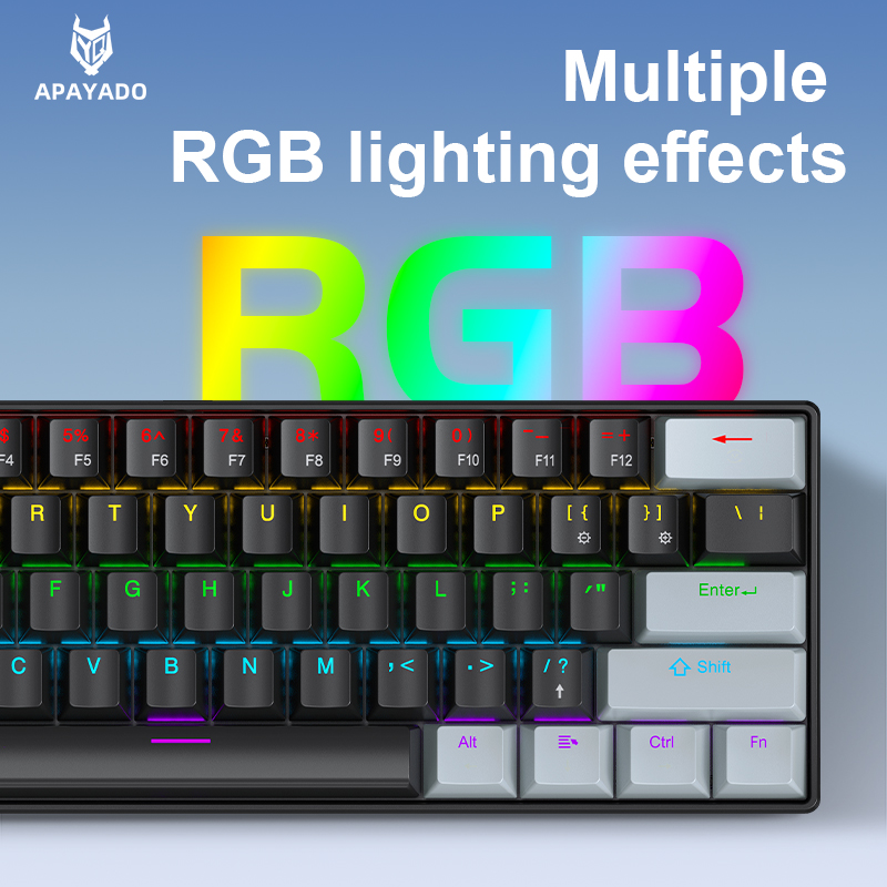 APAYADO K61 Mini Mechanical Ke - Gaming Keyboard Blue Switches บทวิจารณ์และราคา