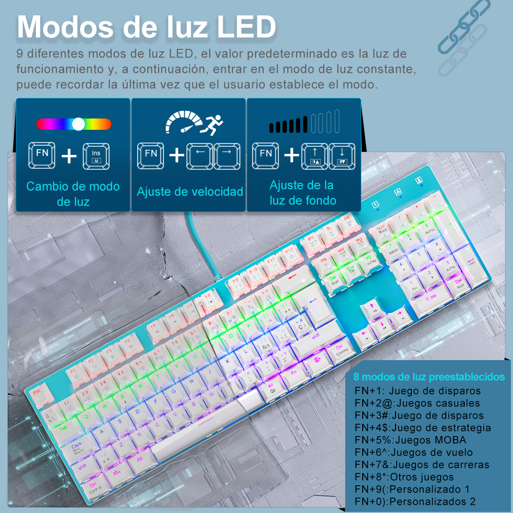 E-YOOSO Z88 Rainbow FALCON USB - Gaming Keyboard Blue Switches บทวิจารณ์และราคา