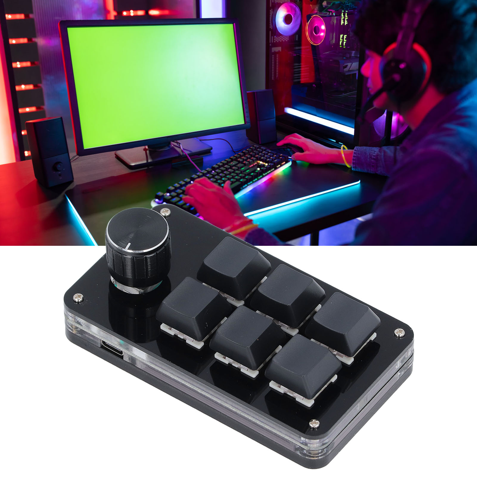 Mini Macro Mechanical Gaming K - Gaming Keyboard 1 Hand บทวิจารณ์และราคา