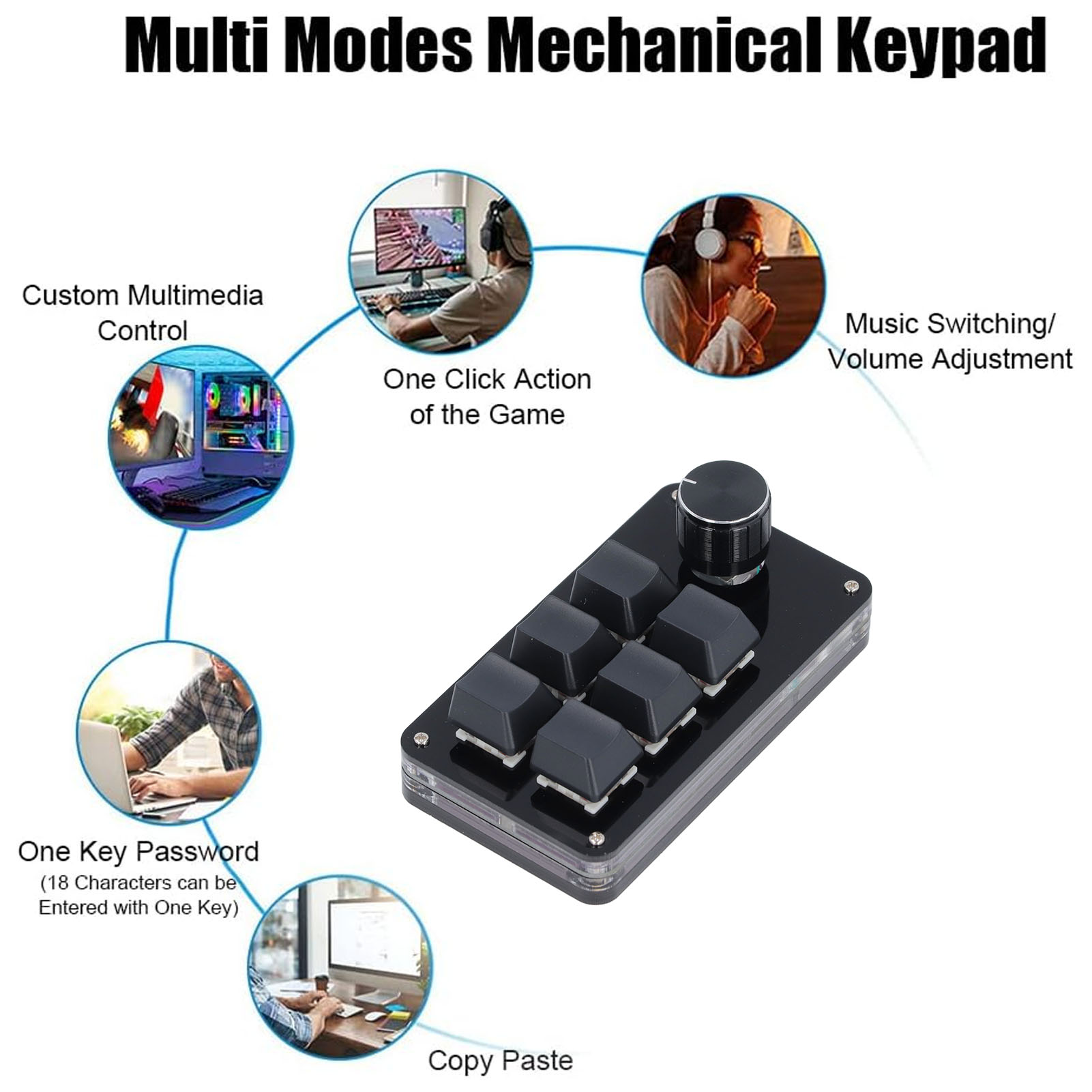 Mini Macro Mechanical Gaming K - Gaming Keyboard 1 Hand บทวิจารณ์และราคา