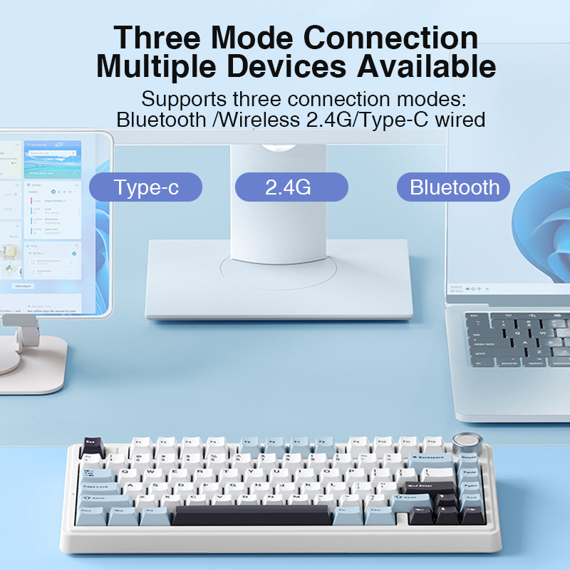 AULA F75 2.4G Wireless/Bluetoo - Gaming Keyboard Blue Switches บทวิจารณ์และราคา