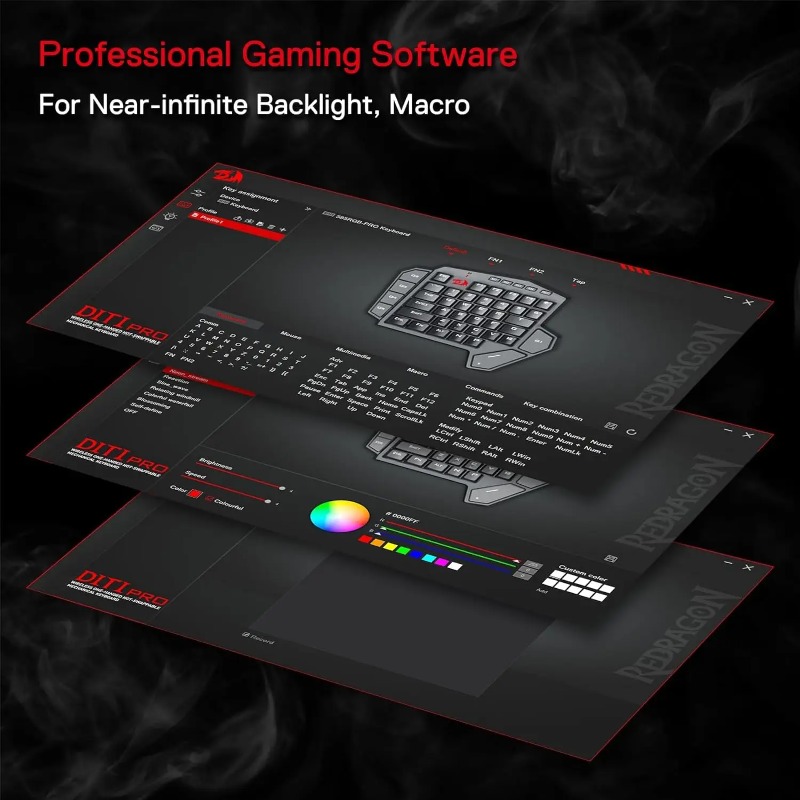 New Redragon K585 PRO Wireless - Gaming Keyboard 1 Hand บทวิจารณ์และราคา