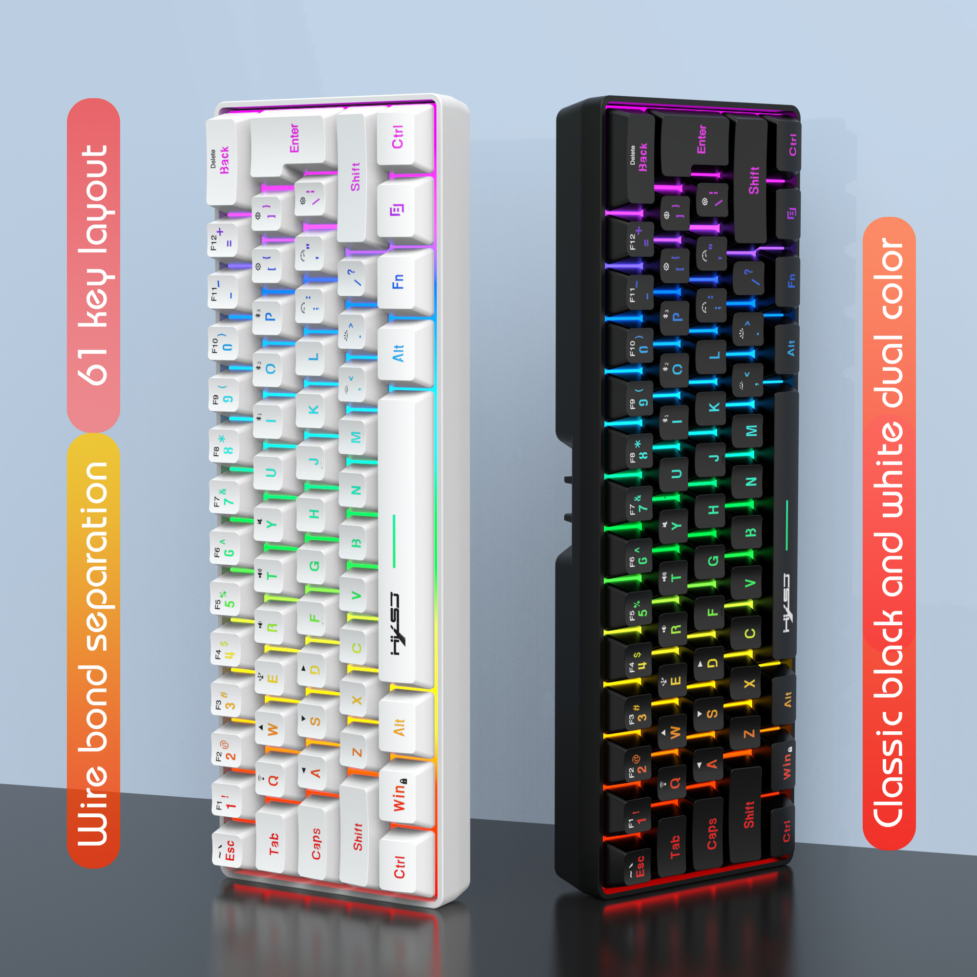 HXSJ L500 Tri mode wired wirel - Gaming Keyboard Bundle บทวิจารณ์และราคา