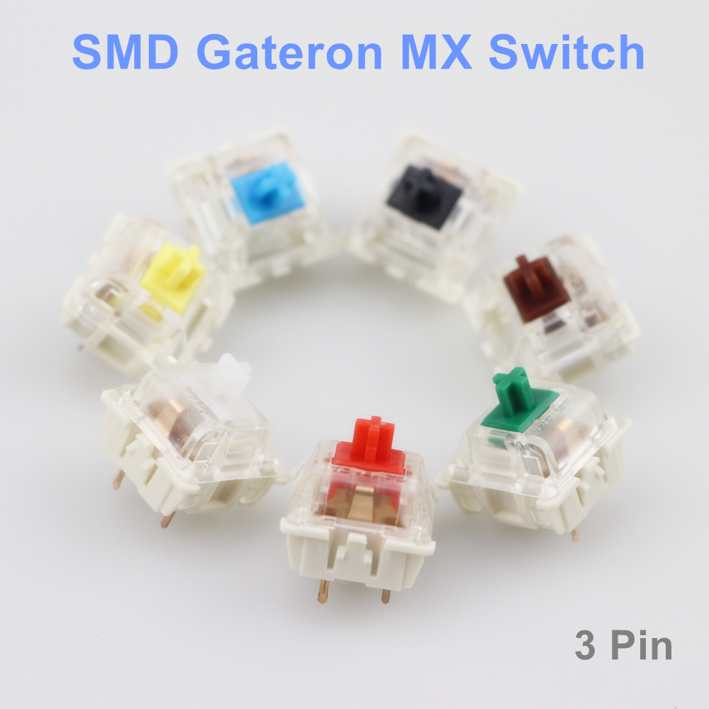 Gateron SMD Switches black red - Gaming Keyboard Blue Switches บทวิจารณ์และราคา