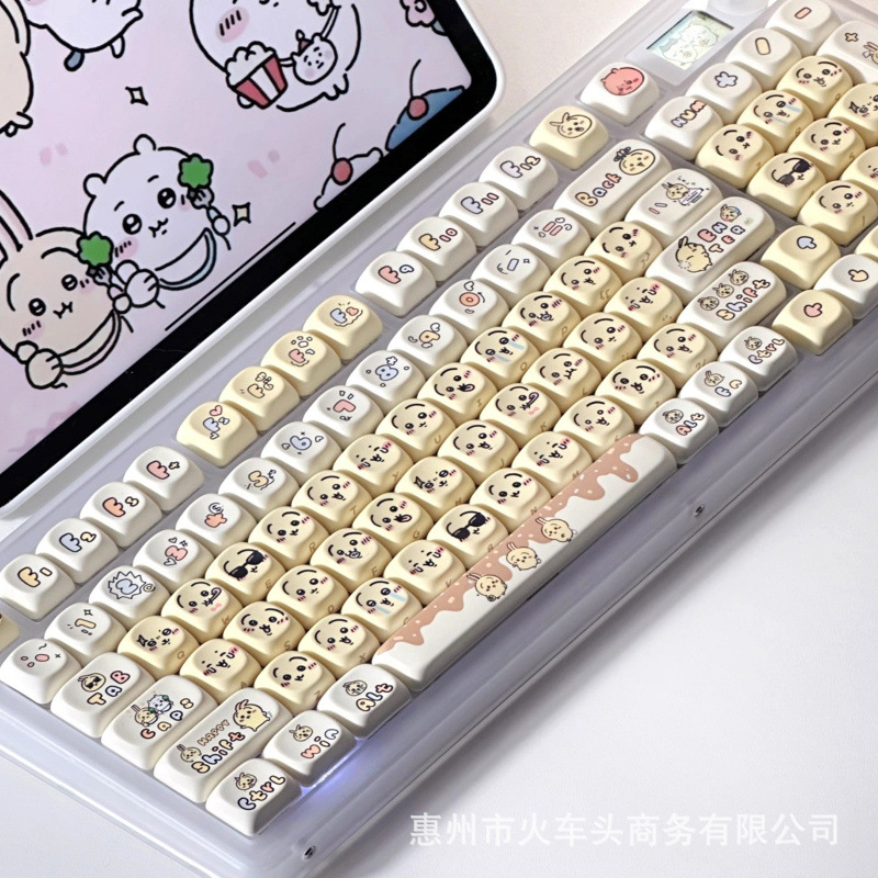 Chiikawa Cute Emoji Keycap Set - Gaming Keyboard Emoji บทวิจารณ์และราคา