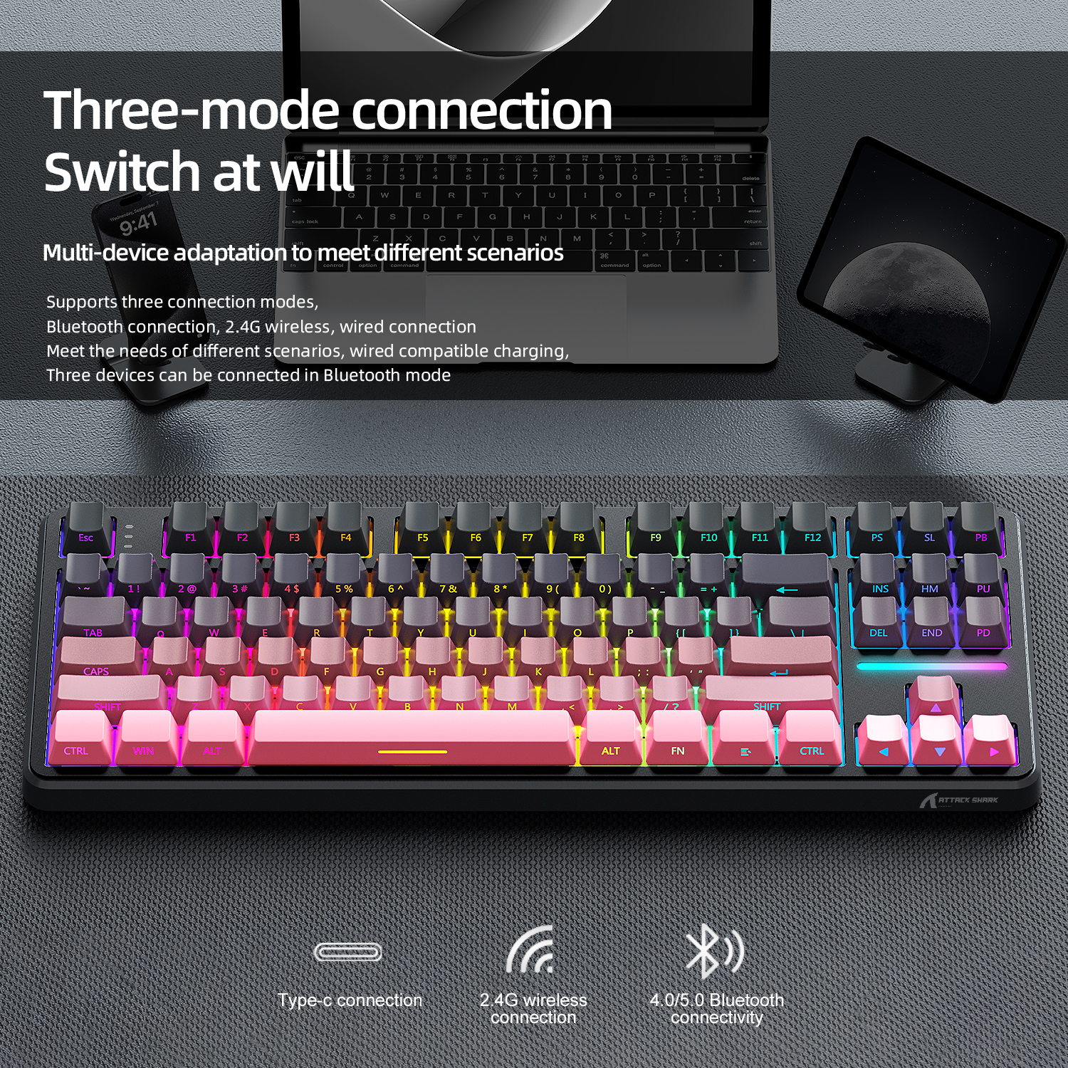 Attack Shark X87 Macro Drive G - Gaming Keyboard Mechanical บทวิจารณ์และราคา