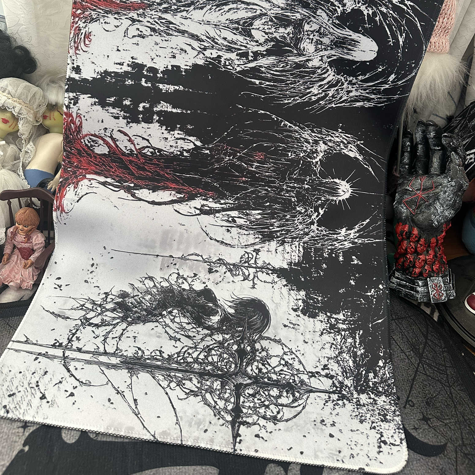 Dark Angel Art Design Large Si - Keyboard Gaming Black บทวิจารณ์และราคา