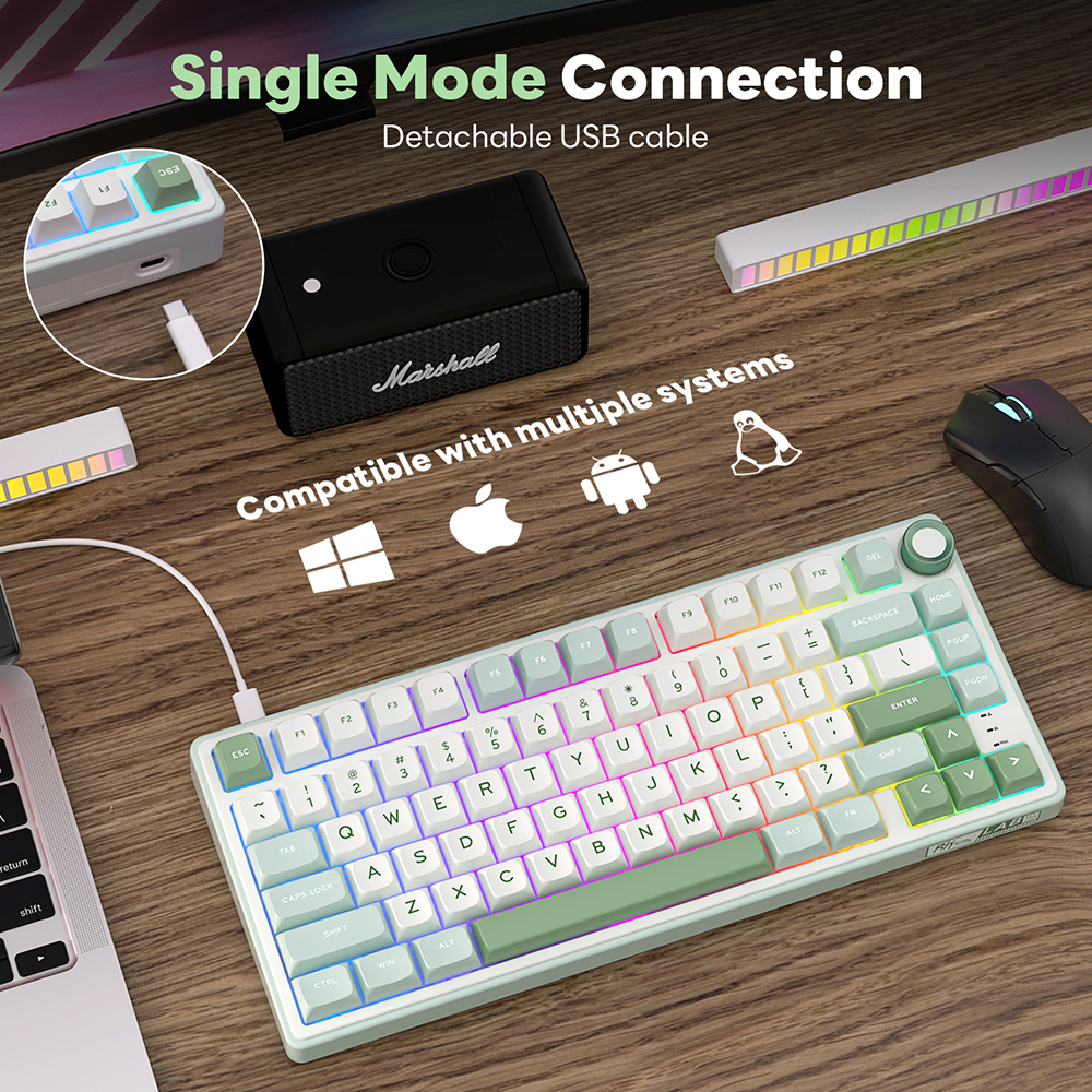 RK Royal Kludge R75 Gasket Wir - Gaming Keyboard Bundle บทวิจารณ์และราคา