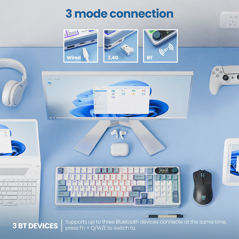 RK ROYAL KLUDGE S98 Mechanical - Gaming Keyboard Bundle บทวิจารณ์และราคา