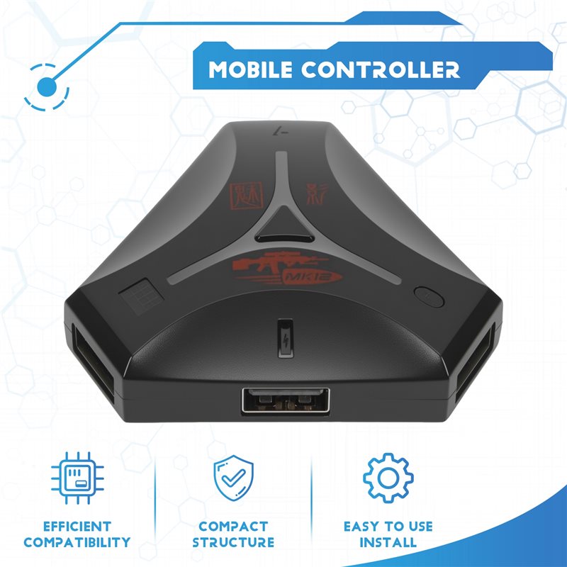 New-1 Piece MK12 Plug And Paly - Gaming Keyboard And Mouse Converter For Mobile บทวิจารณ์และราคา
