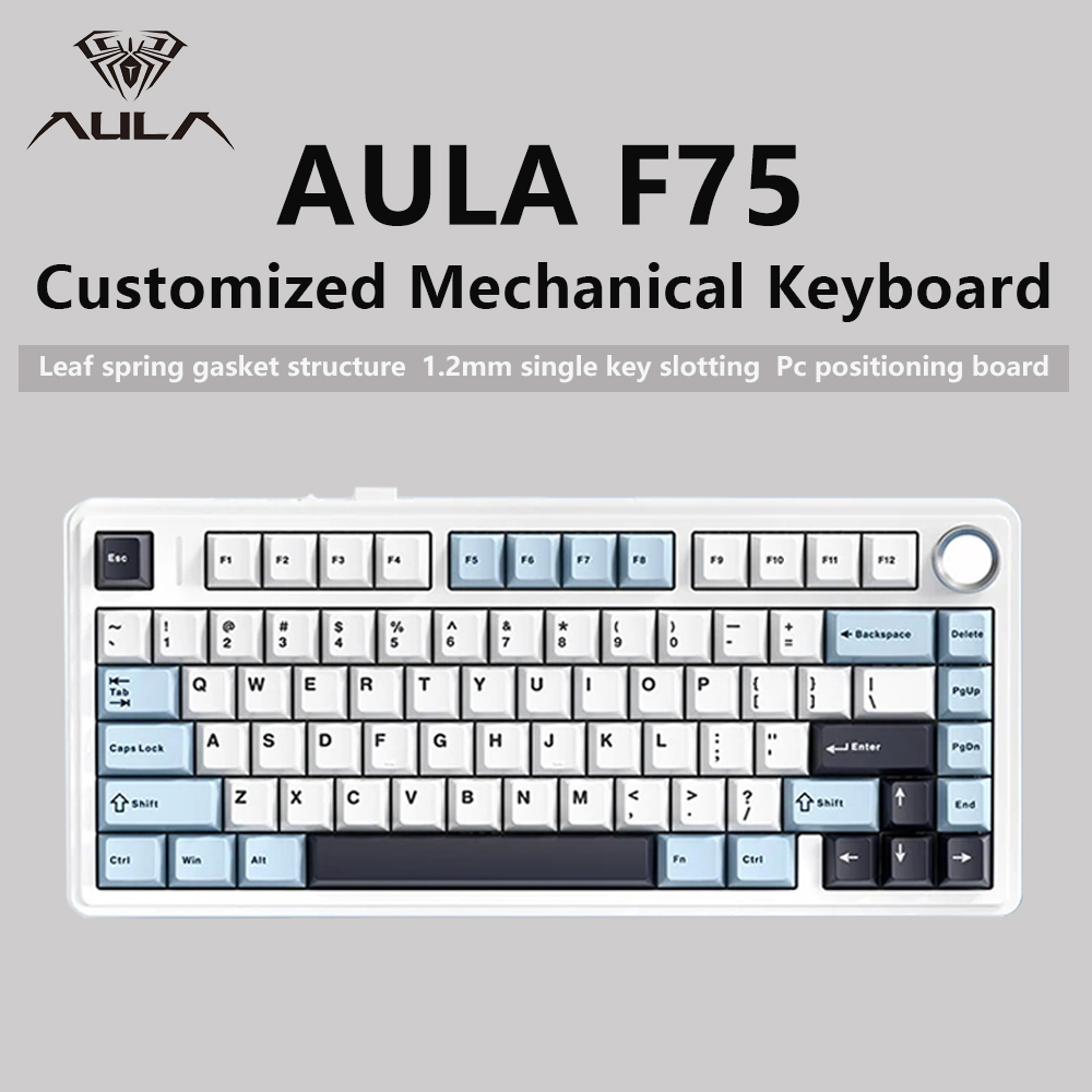 AULA F75 2.4G Wireless/Bluetoo - Gaming Keyboard Blue Switches บทวิจารณ์และราคา