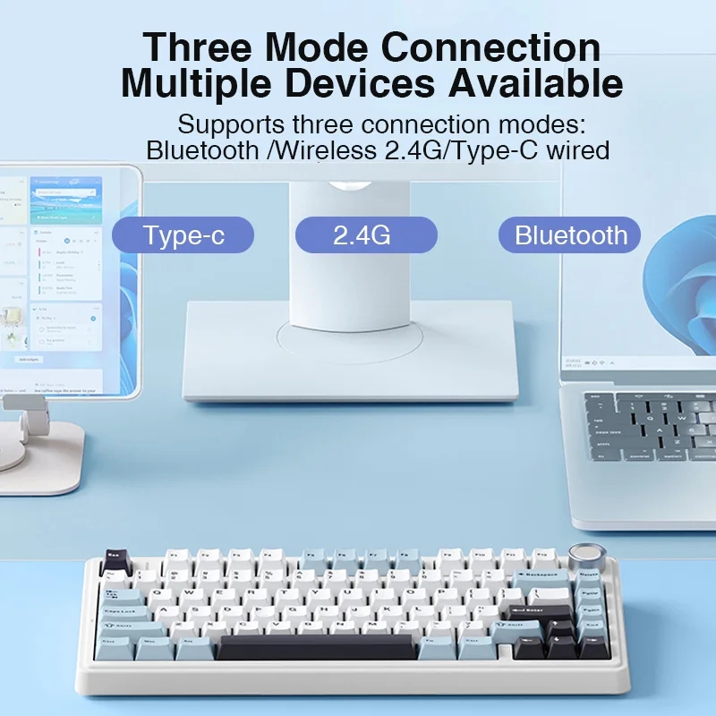 AULA F75 2.4G Wireless/Bluetoo - Gaming Keyboard Blue Switches บทวิจารณ์และราคา