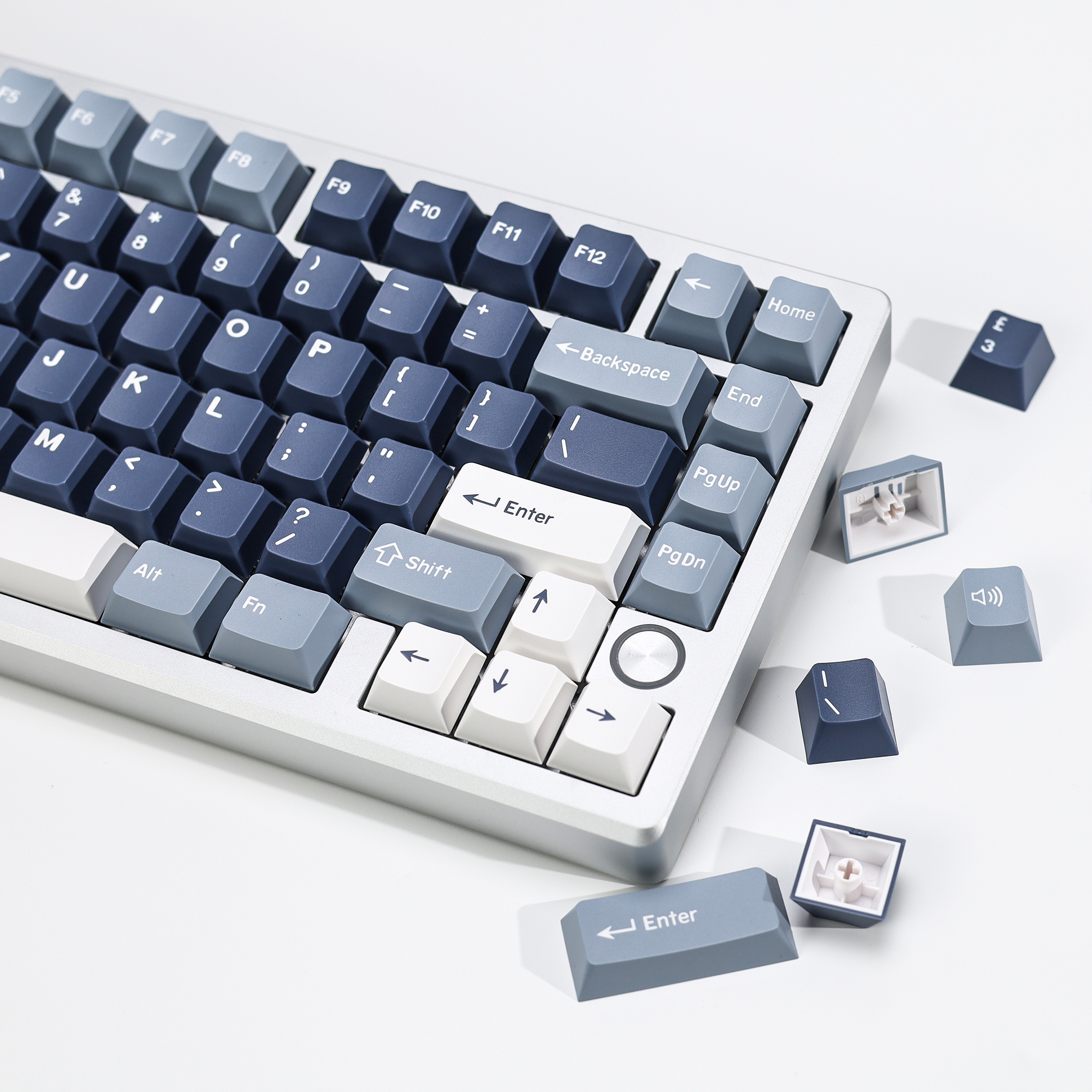 KBDiy Fishing Keycaps ISO PBT  - Gaming Keyboard Blue Switches บทวิจารณ์และราคา
