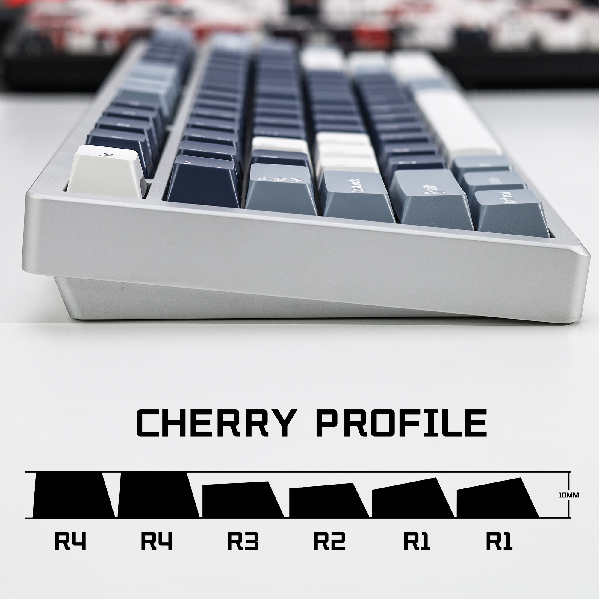 KBDiy Fishing Keycaps ISO PBT  - Gaming Keyboard Blue Switches บทวิจารณ์และราคา
