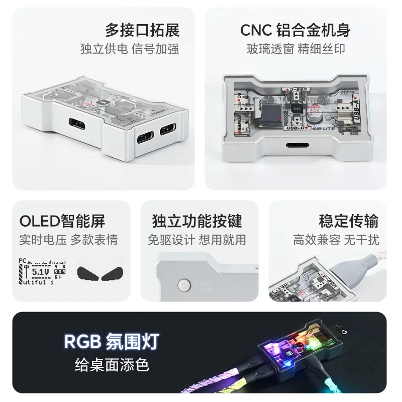 HMHUB HUBLite U Multifunctiona - Gaming Keyboard Splitter บทวิจารณ์และราคา