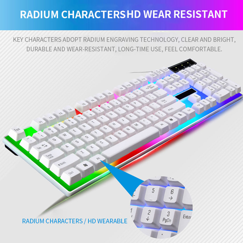 RGB Gaming Keyboard Gamer Keyb - Gaming Keyboard Bundle บทวิจารณ์และราคา