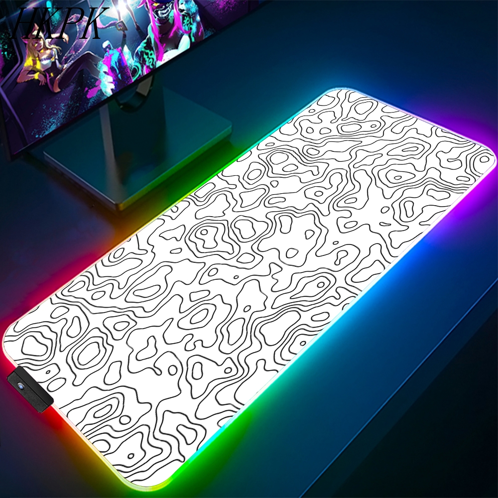 90x40cm Black And White Line R - Gaming Keyboard Theme บทวิจารณ์และราคา