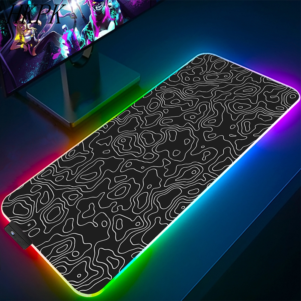 90x40cm Black And White Line R - Gaming Keyboard Theme บทวิจารณ์และราคา