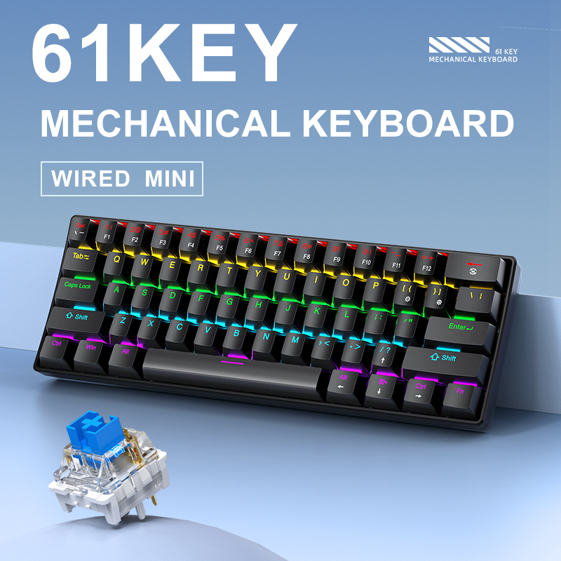 K61 Wired Mechanical Gaming Ke - Gaming Keyboard He บทวิจารณ์และราคา