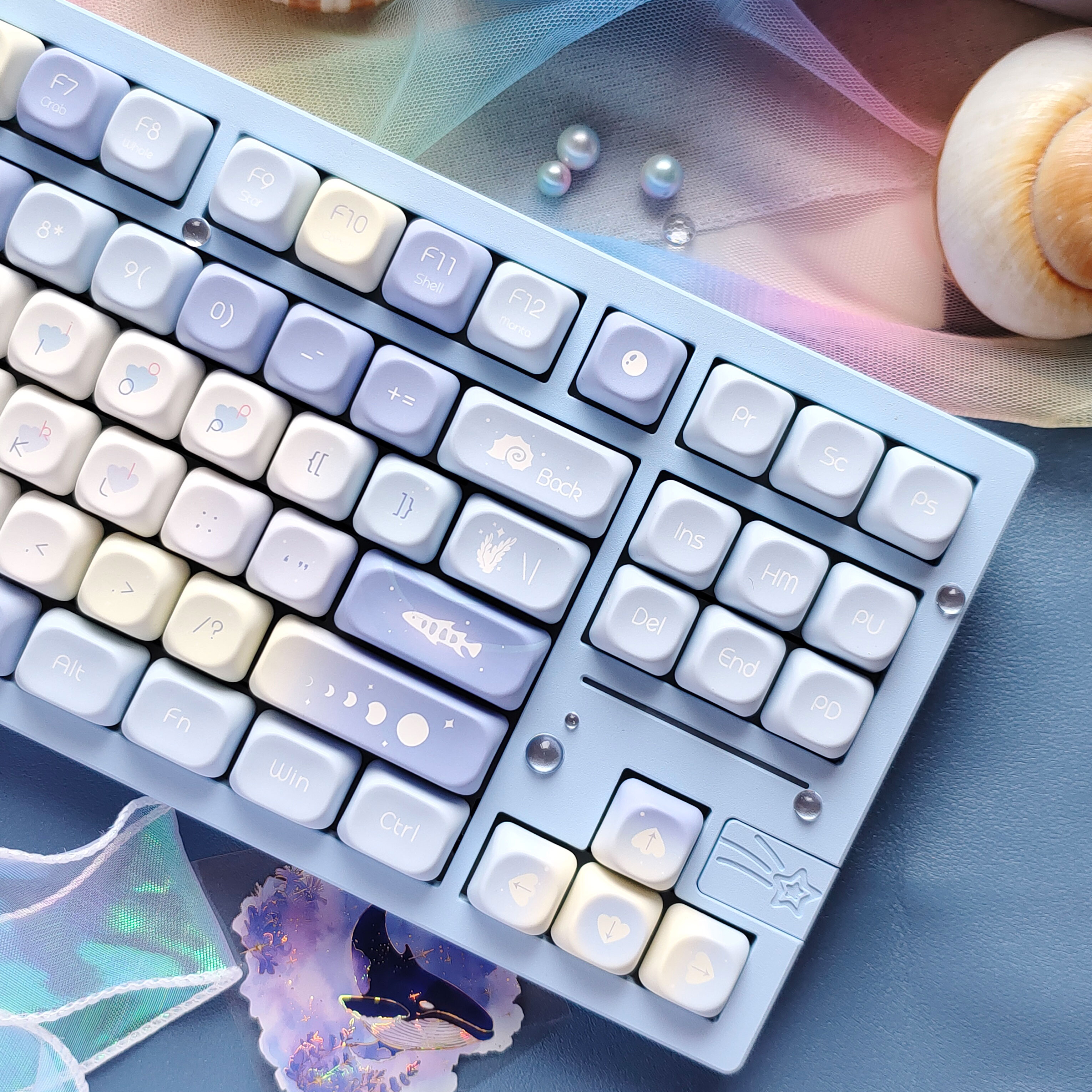 Five Sided Dye Sublimation Key - Gaming Keyboard Blue Switches บทวิจารณ์และราคา