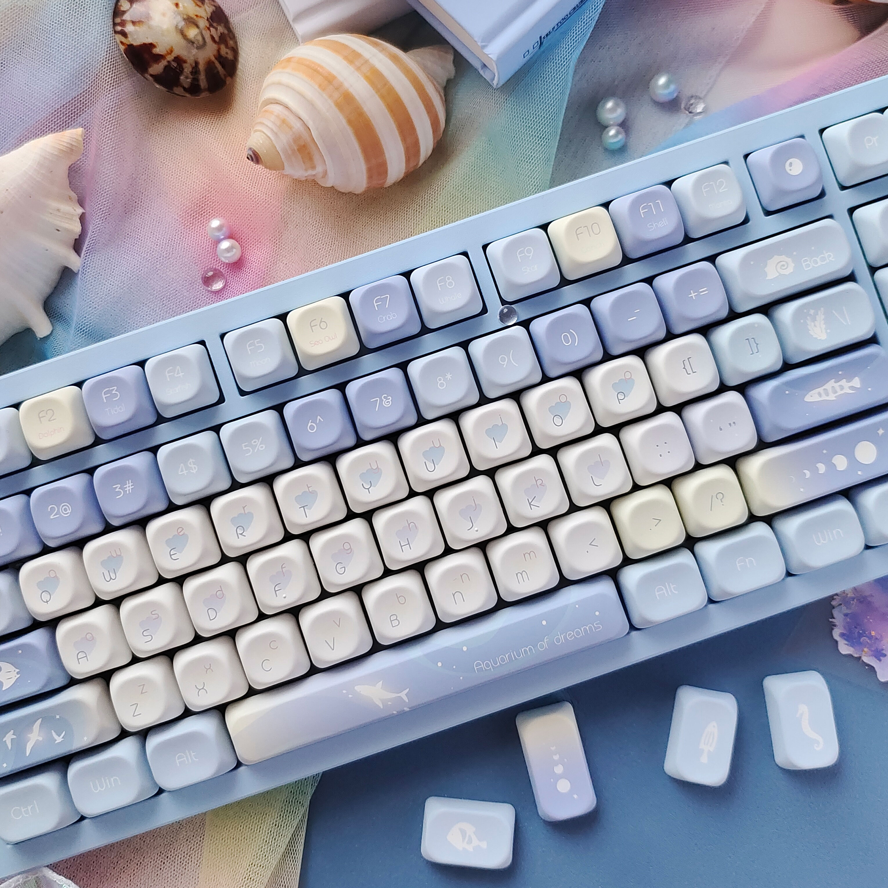 Five Sided Dye Sublimation Key - Gaming Keyboard Blue Switches บทวิจารณ์และราคา