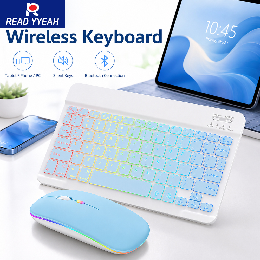 New Ultra Slim Portable 7 Colo - Gaming Keyboard Wireless บทวิจารณ์และราคา