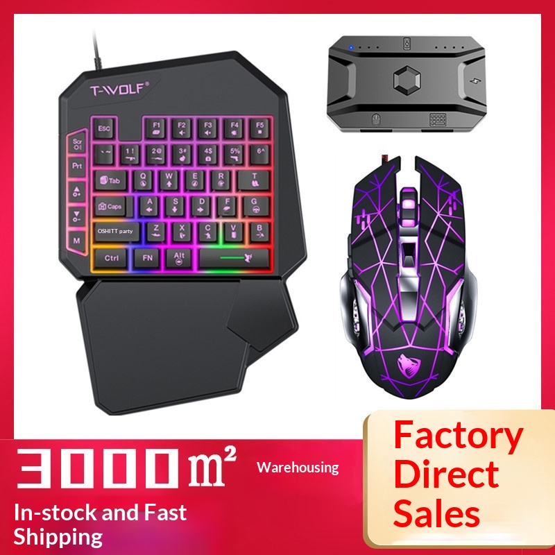 T-Wolf Tf950 5 In 1 One Handed - Gaming Keyboard 1 Hand บทวิจารณ์และราคา