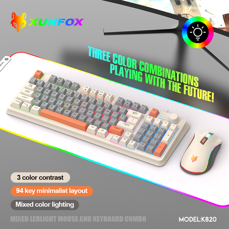 K820 USB Wired Game Keyboard M - Gaming Keyboard Mouse Combo บทวิจารณ์และราคา